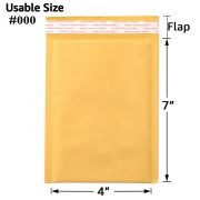 Kraft Bubble Mailers, Yellow Padded Envelope