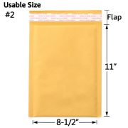 Kraft Bubble Mailers, Yellow Padded Envelope - Image 40