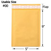 Kraft Bubble Mailers, Yellow Padded Envelope - Image 6