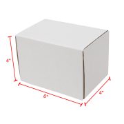 50 Pack 6x4x3 inch Corrugated Box Mailers- White Cardboard Shipping Box Corrugated Box Mailer Shipping Box for Mailer RT - Image 12