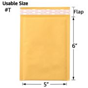Kraft Bubble Mailers, Yellow Padded Envelope - Image 4