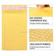 Kraft Bubble Mailers, Yellow Padded Envelope - Image 30