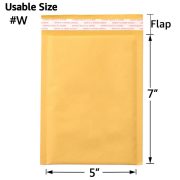 Kraft Bubble Mailers, Yellow Padded Envelope - Image 37