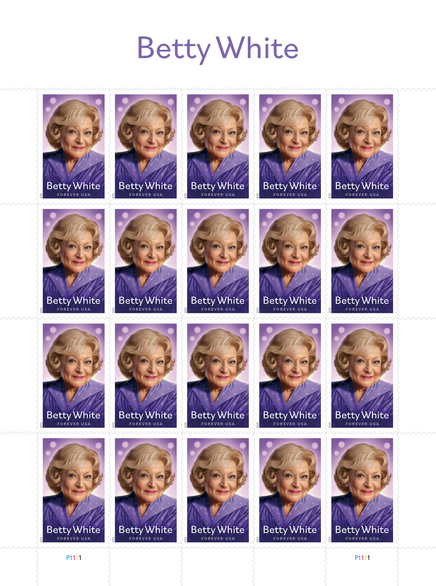 Betty White Forever Stamps