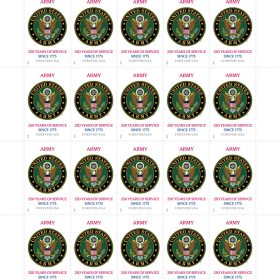 U.S. Army 250th First-Class Mail Forever Postage Stamps